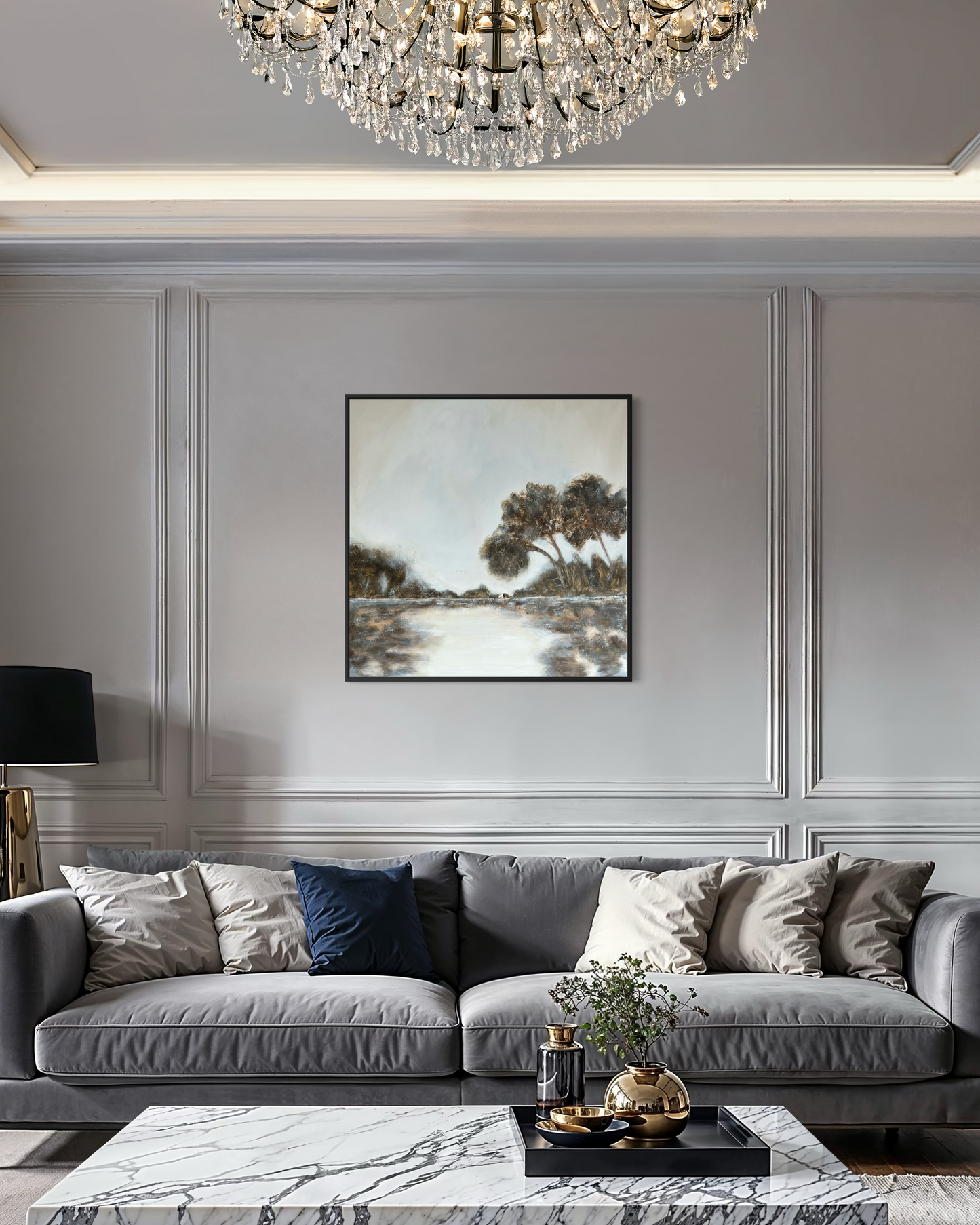 A Place to Pause – Original Acrylgemälde mit Hahnemühle Echtheitszertifikat, Kunst kaufen