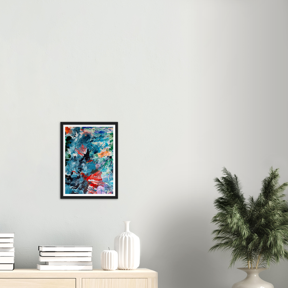 Foggy Day Print Art on Premium Matt Paper with Wooden Frame