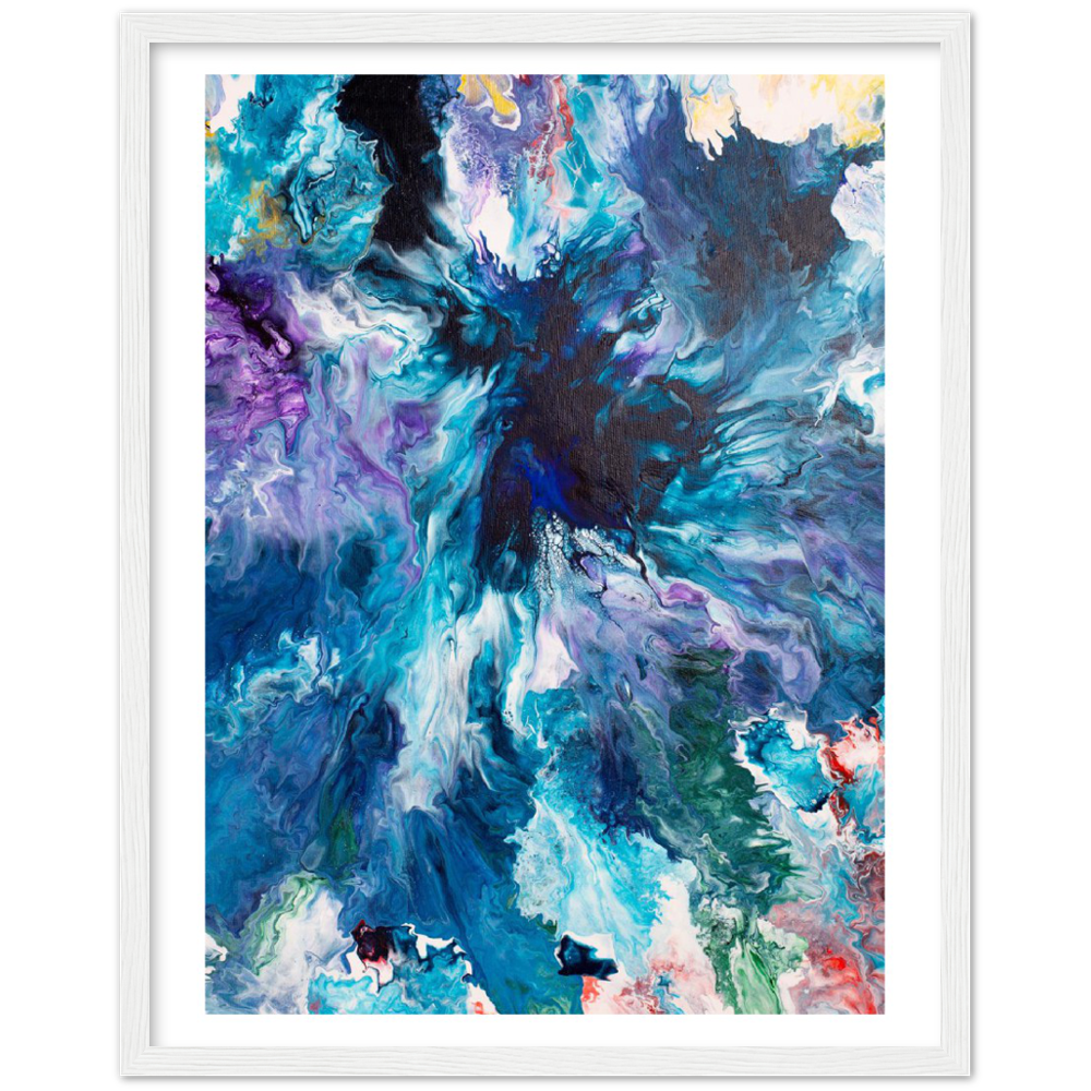 Maelstrom Print Art on Premium Matt Paper with Wooden Frame