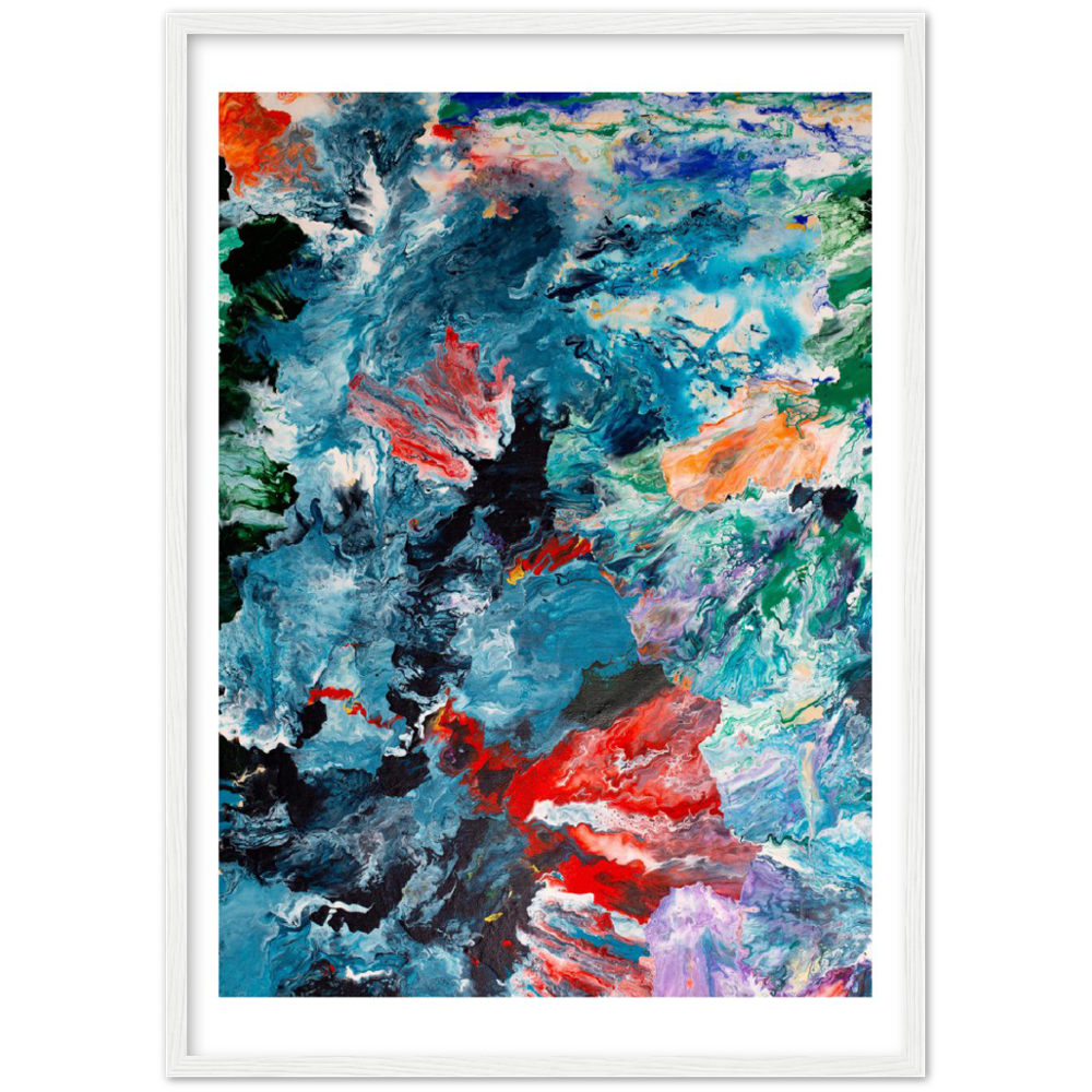 Foggy Day Print Art on Premium Matt Paper with Wooden Frame