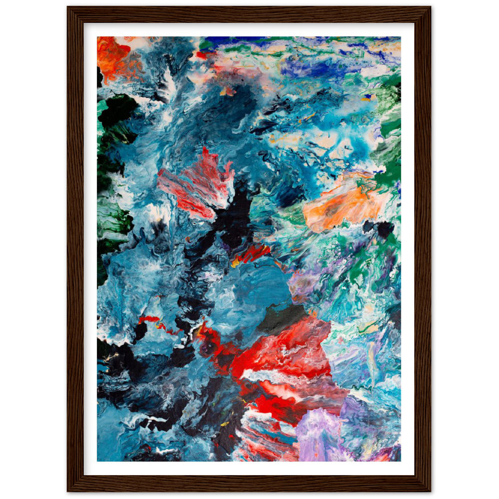 Foggy Day Print Art on Premium Matt Paper with Wooden Frame