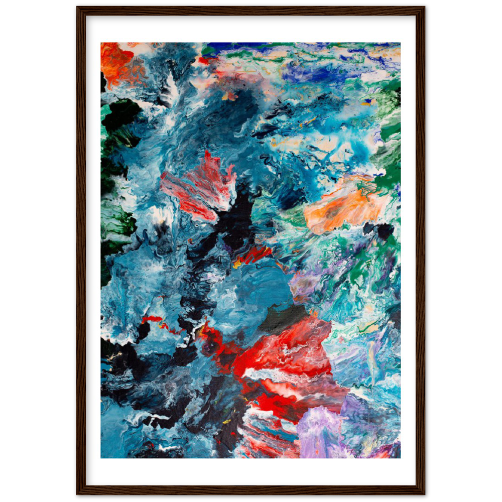 Foggy Day Print Art on Premium Matt Paper with Wooden Frame