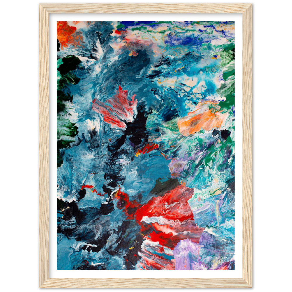 Foggy Day Print Art on Premium Matt Paper with Wooden Frame