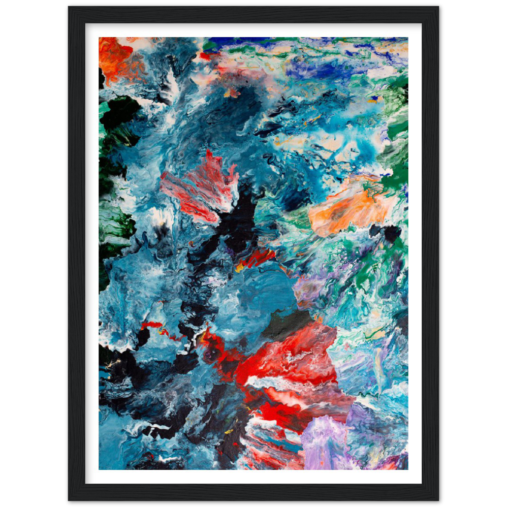 Foggy Day Print Art on Premium Matt Paper with Wooden Frame