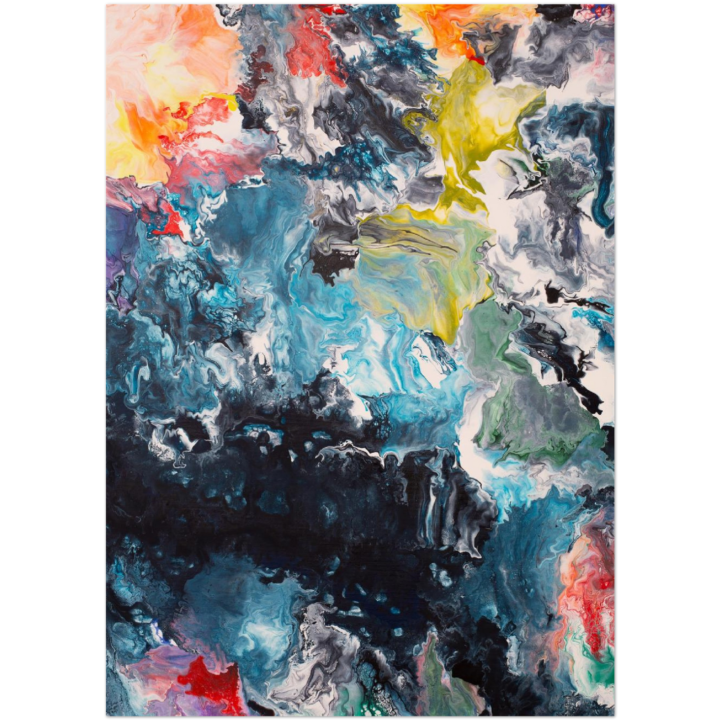 Flow Sheet Print Art on Premium Matt Paper (without picture frame)