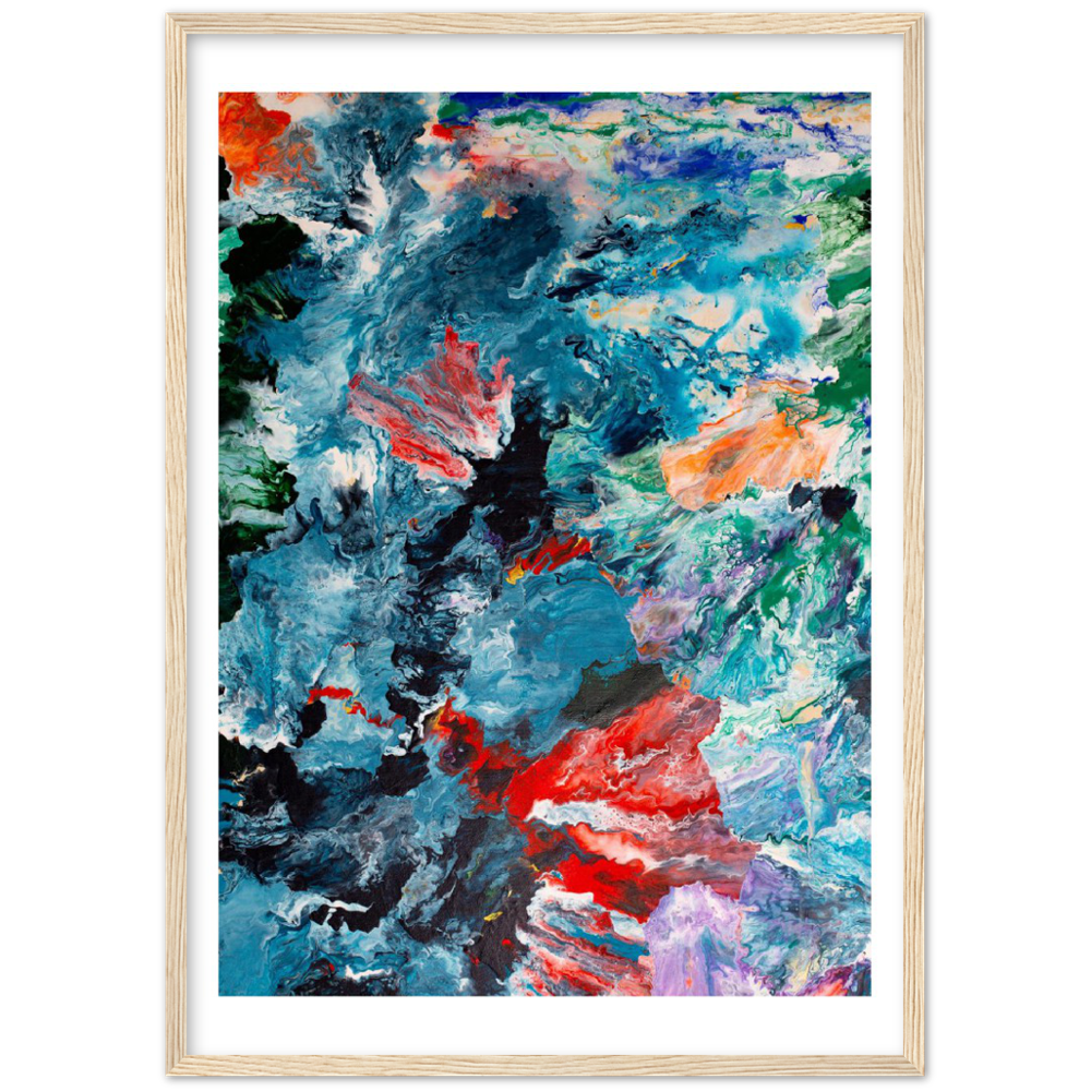 Foggy Day Print Art on Premium Matt Paper with Wooden Frame