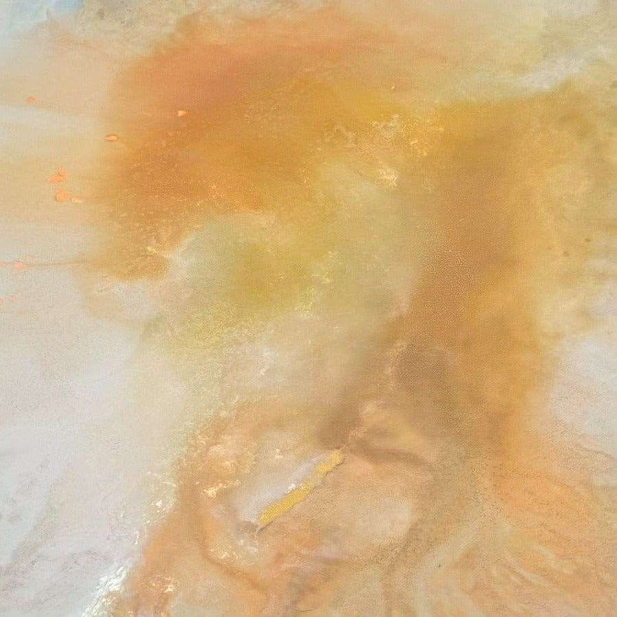 Evening Glow – Detailaufnahme des Orange-Gold-Zentrums