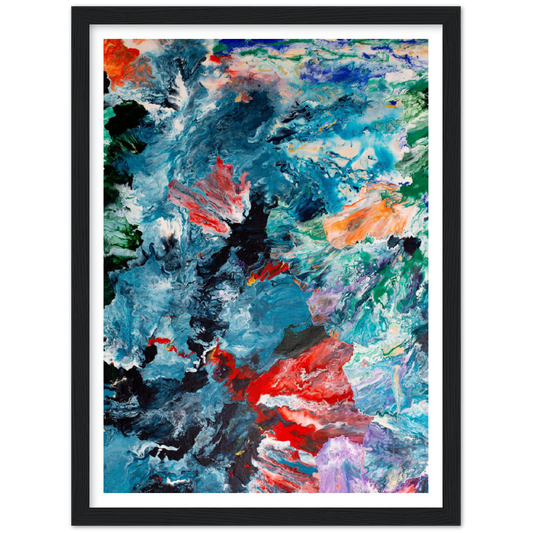 Foggy Day Print Art on Premium Matt Paper with Wooden Frame
